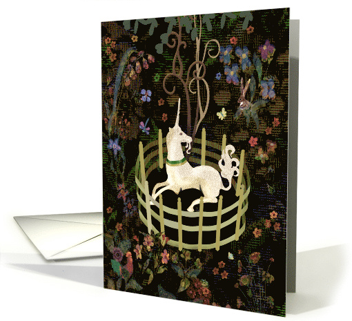 Unicorn in French Tapestry Style card (1769152)