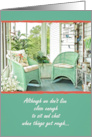 Front Porch Wicker Chairs Distant Living Thinking Of You card