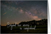Milky Way Galaxy Beyond Comprehension Encouragement card