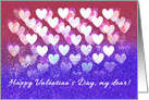 General Happy Valentine’s Day My Dear Sparkling Hearts card