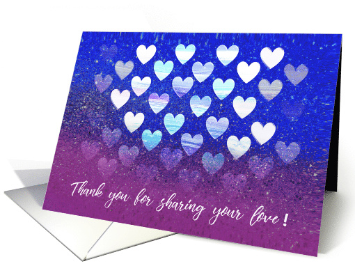 Thank You for Sharing Your Love and Being a Part of My Life card