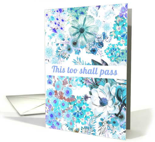 This Too Shall Pass Coronavirus Motivational Blue Painted... (1609602)