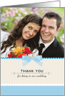 Thank You for being in Our Wedding Custom Photo card