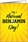 Custom Birthday Today is National You Day card