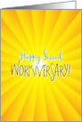 Work Anniversary Happy Second Workiversary card