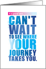 Niece Graduation Distressed Typography Where Your Journey Takes You card
