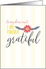 Thank You to Aunt Forever Grateful card