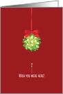 Sweetheart Christmas Mistletoe card