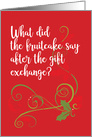 Funny Christmas What did the Fruitcake Say card