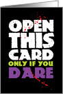 Halloween Open this Card Only if You Dare card