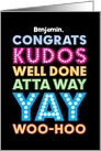 Custom Name Congrats Kudos Well Done Atta Way Yay WooHoo card