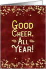 Happy New Year to Customers Clients- Good Cheer All Year card