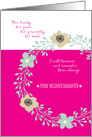 Sympathy for Loss of Daughter - Her Beauty Her Grace card