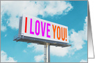 I Love You Billboard card