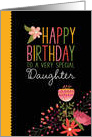 Folksy Happy Birthday for Daughter card