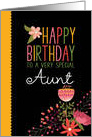 Folksy Happy Birthday for Aunt card