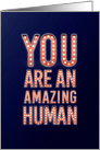 Marquee Lights Amazing Human Encouragement card