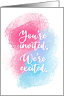 Baby Gender Reveal Party You’re Invited We’re Excited card