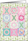 Mother’s Day XOXOXO Calico Quilt for Mother card