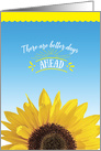 There Are Better Days Ahead Sunflower Encouragement Hang In There card