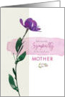 Single Floral Tribute Loss of Mother Sympathy card