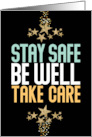 Coronavirus Stay Safe Be Well Take Care Happy New Year card