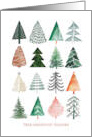 TREEmendous Grid of Artistic Trees Firs Pines Thanks for the Gift card