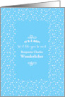 It’s a Boy Cute Pale Blue with Stars and Name Birth Announcement card