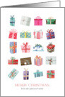 Many Pretty Packages One Of Our Greatest Gifts Christmas From Custom Name card