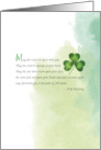 Irish Blessing May the Road Rise Up to Meet You St Patrick’s Day card