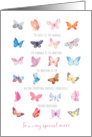 Encouragement for Niece Beautiful Butterflies and Quote card