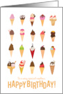 For Nephew Bright Ice Cream Cones Birthday Coolest Year Yet card