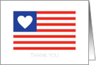 Veterans Day Thank You For Your Service Land That We Love Heart Flag card