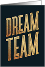Dream Team Employee Thank You with Faux Gold Effect card