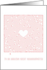 Heart Maze Valentine to an Amazing Great Granddaughter card