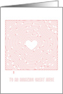 Heart Maze Valentine to an Amazing Great Niece card