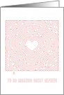 Heart Maze Valentine to an Amazing Great Nephew card