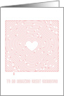 Heart Maze Valentine to an Amazing Great Grandson card