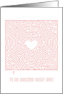 Heart Maze Valentine to an Amazing Great Aunt card