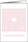 Heart Maze Valentine to an Amazing Grandmother card