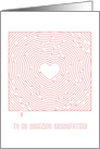 Heart Maze Valentine to an Amazing Grandfather card
