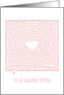 Heart Maze Valentine to an Amazing Father card