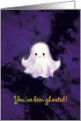 Halloween Youve Been Ghosted In a Good Way with Cute Ghostie card