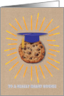 Graduation Congratulations to a Really Smart Cookie Chocolate Chip card