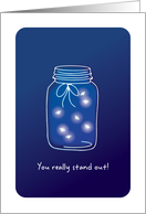 Administrative Pro Fireflies You Really Stand Out Bright Light card