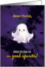 Halloween Cute Ghostie Finding You In Good Spirits card