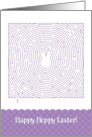 Cute Easter Maze with Bunny Activity for Anyone Happy Hoppy Easter card