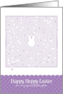 Goddaughter Easter Maze with Bunny Activity Happy Hoppy card