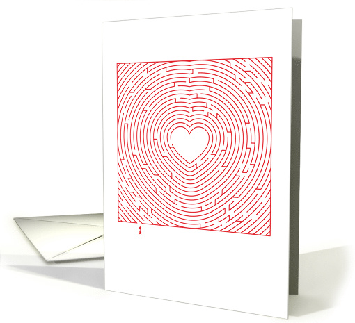 Valentine You are Amazing Heart Maze card (1509634)