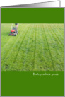 Fathers Day You Kick Grass card